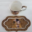 Klimt teáspohár, alátéttel
