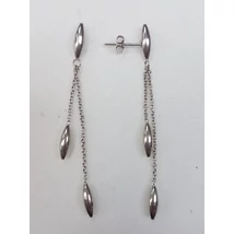 Fehér arany lógós fülbevaló