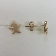 Arany, tengericsillag fülbevaló