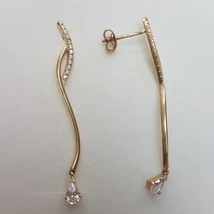 Arany, lógós fülbevaló