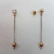 Arany, lógós fülbevaló