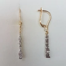 Arany, lógós fülbevaló