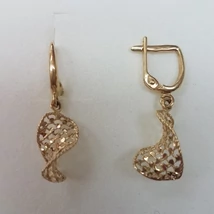 Arany, lógós fülbevaló