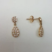 Arany, lógós fülbevaló