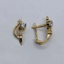 Levél forma arany fülbevaló