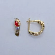 Almás fehér köves arany fülbevaló