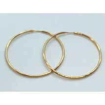 Klasszikus sima teljes arany karika fülbevaló