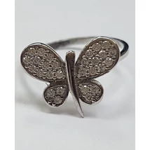 Fehér arany pillangós gyűrű