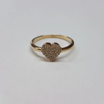 Arany szives gyűrű