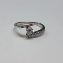 Fehérarany eljegyzési gyűrű