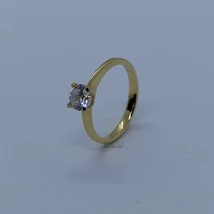 Szoliter cirkon köves eljegyzési arany gyűrű