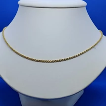 Csiszolt csavart arany lánc