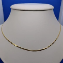 Kissé lazán szőtt pancer szemű, magas fényű lapos nagyon mutatós pancer arany lánc