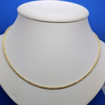 Sűrűn csavart klasszikus walles arany lánc