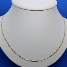 Klasszikus ciszolt magas fényű sárga arany lánc