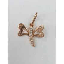 Rose arany szitakötő medál