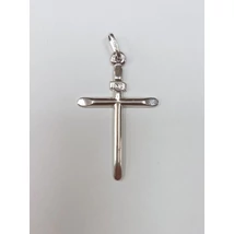 Fehér arany kereszt medál