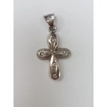 Fehér arany kereszt medál