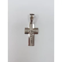 Fehér arany kereszt medál