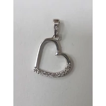 Fehér arany szív medál