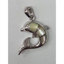 Fehér arany delfines medál