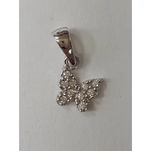 Fehér arany pillangós medál