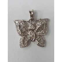 Fehér arany pillangós medál