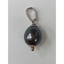 Fehér arany gyöngyös medál