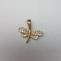 Arany szitakötős medál