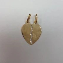 Arany törhető szív medál