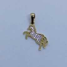 Cirkon köves lovas arany medál