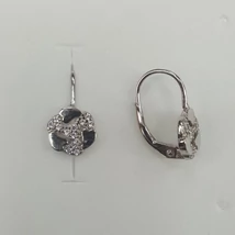 Virágos ezüst fülbevaló