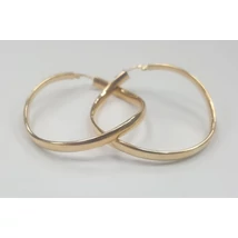 Sárga ezüst karika fülbevaló