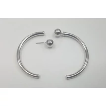 Pircing ezüst karika fülbevaló