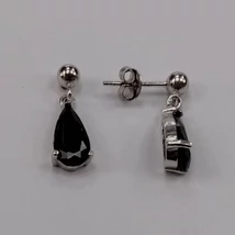 Onix köves ezüst fülbevaló