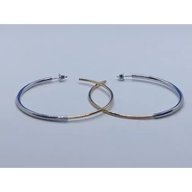 Biecolor ezüst fülbevaló