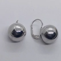 Nagy gömb ezüst fülbavaló