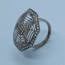 Pókháló mintás ezüst gyűrű
