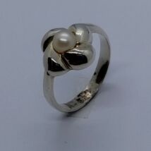 Tenyésztett gyöngy ezüst gyűrű