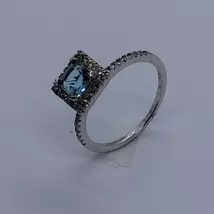 Kék köves ezüst gyűrű