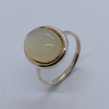 Holdkőves ezüst gyűrű