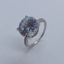 Kristály köves ezüst gyűrű