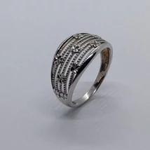 Mintás ezüst gyűrű