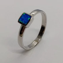 Kék opál köves ezüst gyűrű