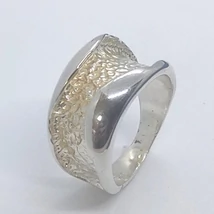 Exter vagáns kialakítású széles fazonú ezüst gyűrű