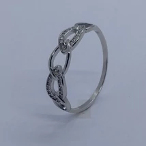 Fonatra emlékeztető cirkon kővel díszített ezüst gyűrű