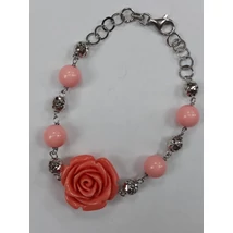 Rózsás, zsírkő karlánc