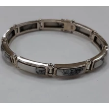 Márványos ónix karlánc