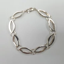 Mintás ezüst karlánc