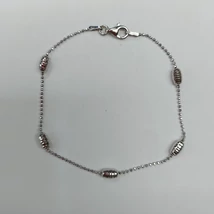 Golyós ezüst karlánc